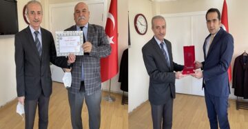 Emekli Olan Personele Plaket ve Başarı Belgesi Verildi