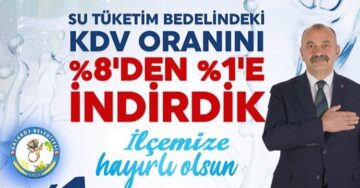 Ortaköy’de İçme Suyun KDV’si Yüzde 1’e Düşürüldü