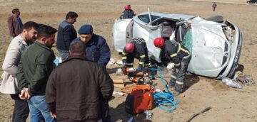 Araçta Sıkışan Sürücüyü İtfaiye Kurtardı