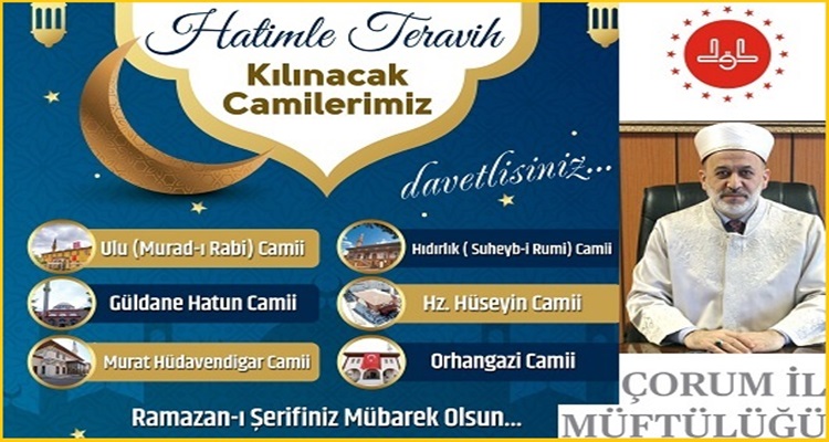 Ulu Camii’nde Teravih, Hatimle Kılınacak