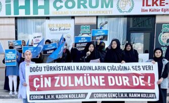 Çin Zulmüne Dikkat Çektiler