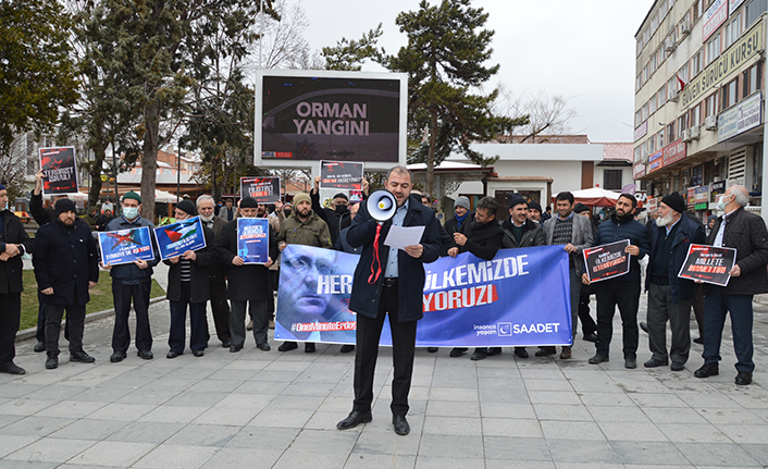 Saadet Partisi’nden ‘Herzog’ Protestosu
