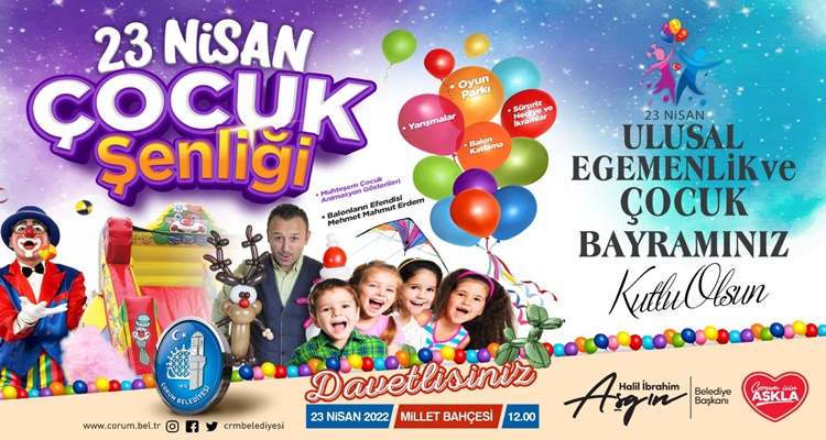 Çocuklar, 23 Nisan’da Gönüllerince Eğlenecek