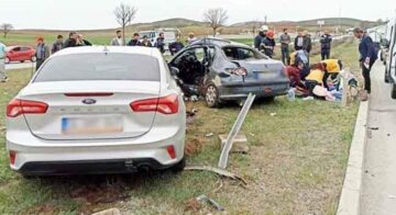 Çorum’da İki Otomobil Çarpıştı: 1 Ölü, 5 Yaralı