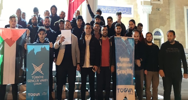 TÜGVA’lı Gençlerden İsrail’e Tepki!