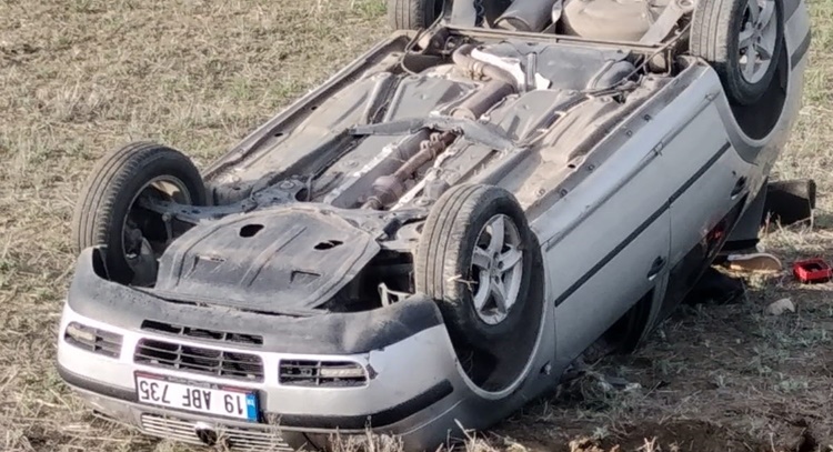 Çorum’da Otomobil Takla Attı: 1 Yaralı