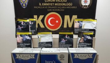 Çorum’da Kaçak Sigara Ele Geçirildi