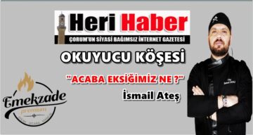 Acaba Eksiğimiz Ne?