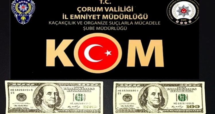 Çorum’da Sahte Para Operasyonu