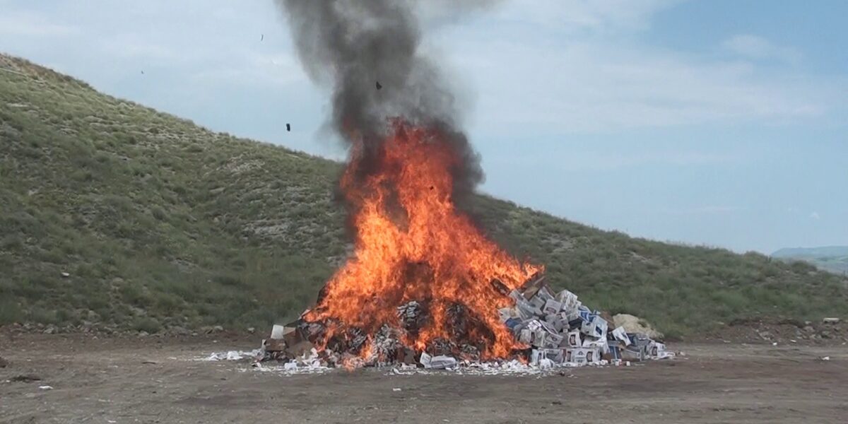 15 Milyon TL Değerindeki Kaçak Ürün İmha Edildi