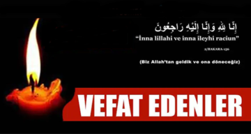 Çorum’da Bugün Kimler Vefat Etti?