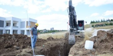 Çoraklık’ta Kanalizasyon Hattı Çalışması