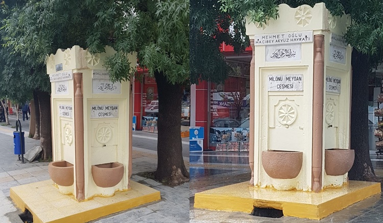 Belediye Milönü Meydan Çeşmesi’ni Yenilendi