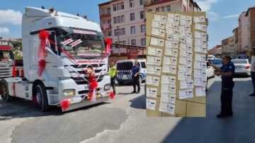 Düğün Konvoyuna Katılan Tır Sürücülerine Trafik Cezası