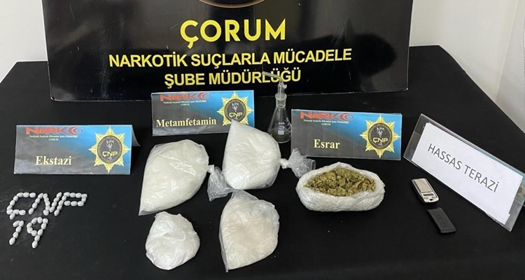 Çorum Polisinden Uyuşturucu Operasyonu
