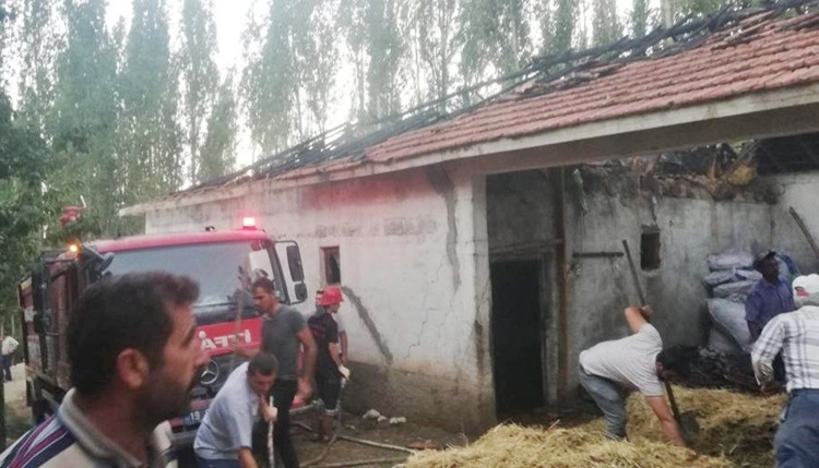 Sungurlu’da Yangın