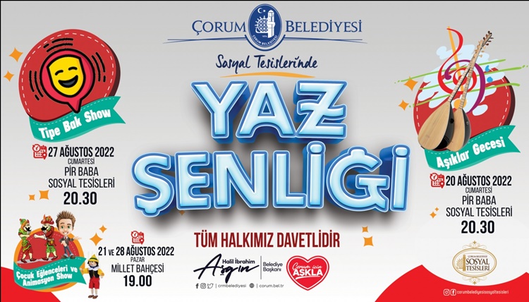 Sosyal Tesislerde Yaz Şenliği Başlıyor