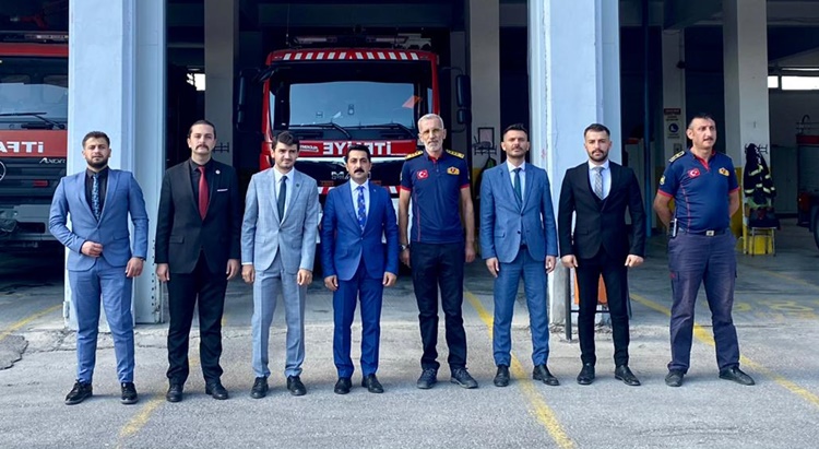 Ülkü Ocakları’ndan İtfaiye Müdürlüğüne Ziyaret