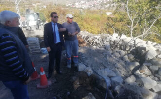 Oğuzlar ÇPAL Yolunda İstinat Duvarı Çalışmaları Başladı 