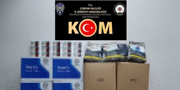 Çorum’da Kaçak Sigara Operasyonu