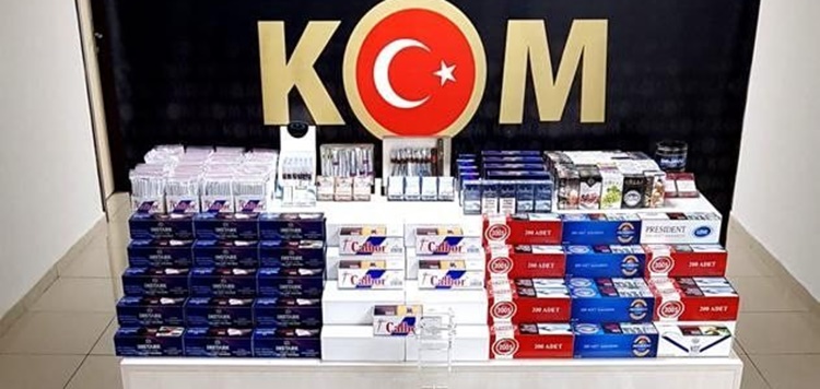 38 Bin 800 Adet Kaçak Makaron Sigara Ele Geçirildi