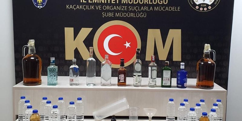 Sahte İçki Üreten ve Satan Şahıs Yakalandı