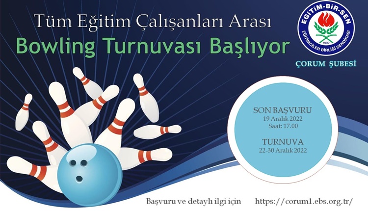 Eğitim Bir-Sen Bowling Turnuvası Düzenliyor