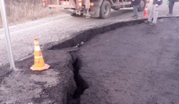 Dodurga-İskilip Karayolunda Çukur Oluştu
