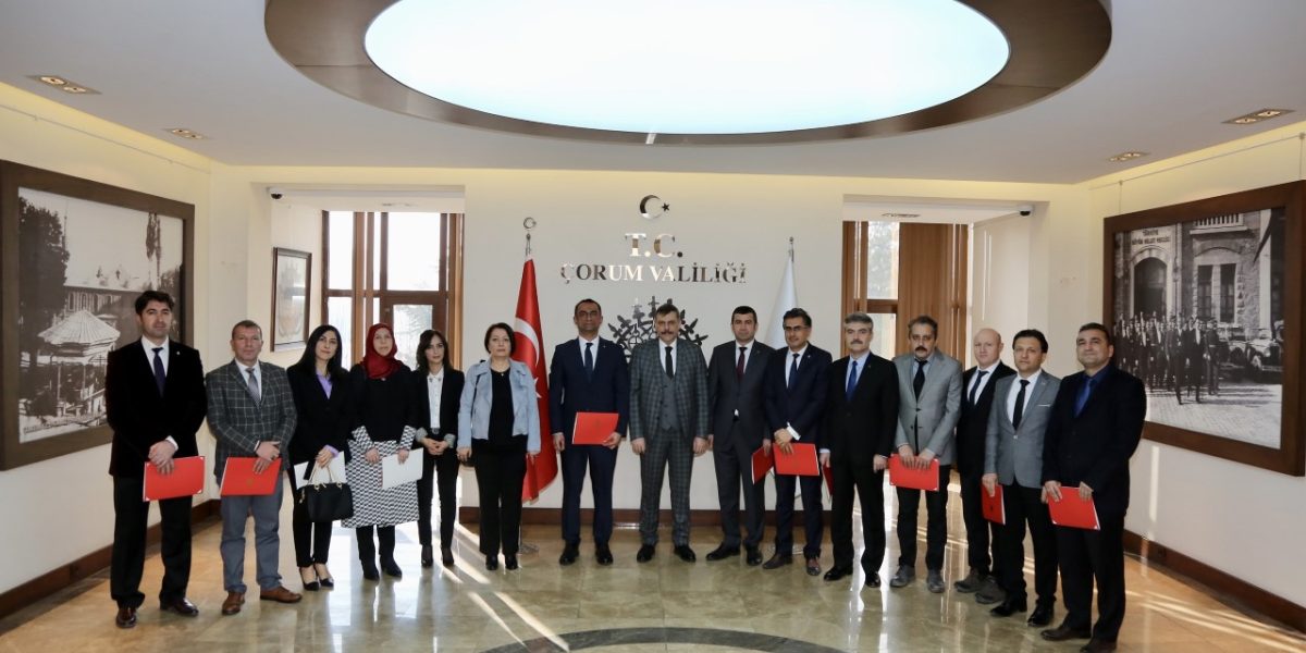 Vali Çiftçi’den TKDK Personeline Teşekkür Belgesi