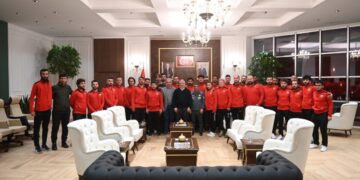 Antrenör Eğitimine Katılan Heyet, Başkan Aşgın’ı Ziyaret Etti