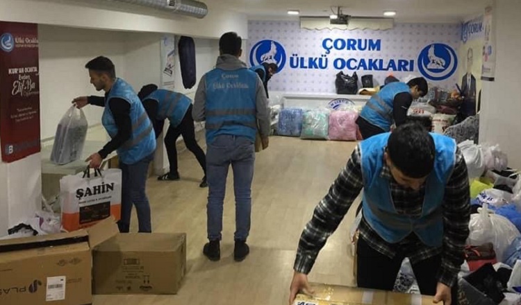 Ülkücüler Deprem Bölgeleri İçin Seferber Oldu