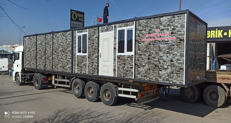 Boğazkale Deprem Bölgesine 2 Karavan Gönderdi