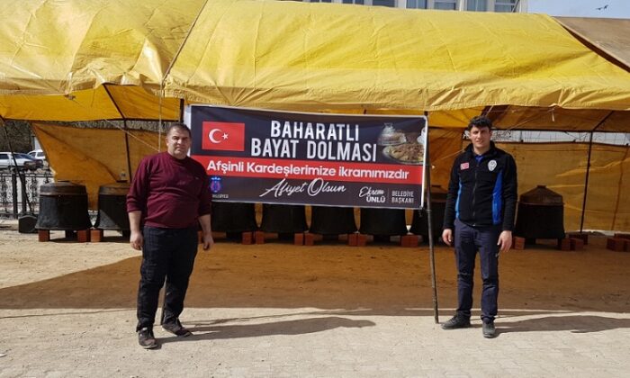 Depremzedelere Bayat Dolması İkram Edilecek