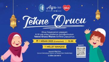 Belediyeden Çocuklara Tekne Orucu Etkinliği