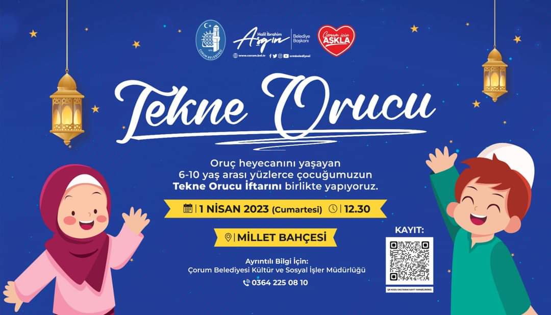 Belediyeden Çocuklara Tekne Orucu Etkinliği