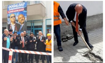 Ortaköy’de Doğalgazda İlk Kazma Vuruldu