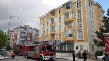 Çorum’da Yangın Çıkan Dairede Hasar Oluştu