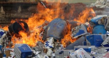 Ele Geçirilen Kaçak Ürünler İmha Edildi