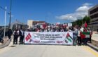 AK Gençlik İsrail Saldırılarını Protesto Etti
