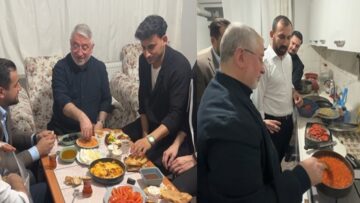 Başkan Aşgın, Sahurda Öğrencilere Menemen Yaptı
