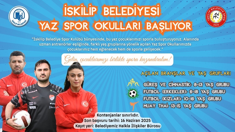 İskilip’te Sporun Kalbi Yaz Okullarında Atıyor