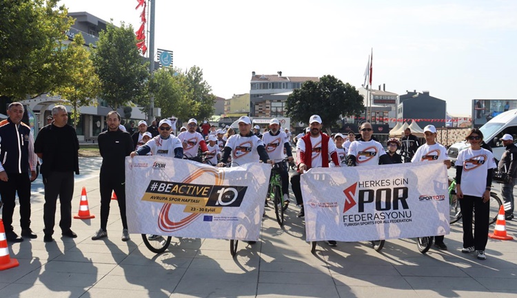 Çorum’da Avrupa Spor Haftası Bisiklet Turu Düzenlendi