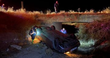 Otomobil Köprüden Düştü:1’ı Ağır 2 Yaralı