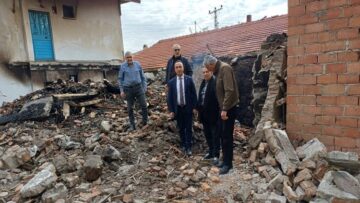 CHP’den Yangınzede Aileye Geçmiş Olsun Ziyareti