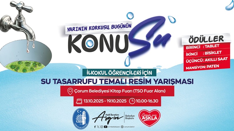 Belediyesi’nden “Su Tasarrufu” Temalı Resim Yarışması