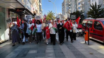 Çorum Kadınlarından Gazze İçin Sessiz Çığlık