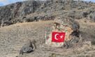 Kayalara Dev Türk Bayrağı İşlediler