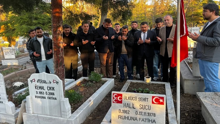 Ülkücü Şehit Halil Sucu Şehadetinin Yıl Dönümünde Anıldı