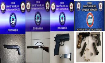 Çok Sayıda Silah ve Uyuşturucu Ele Geçirildi