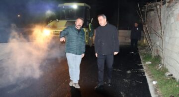Sungurlu’da Gece Gündüz Sıcak Asfalt Mesaisi